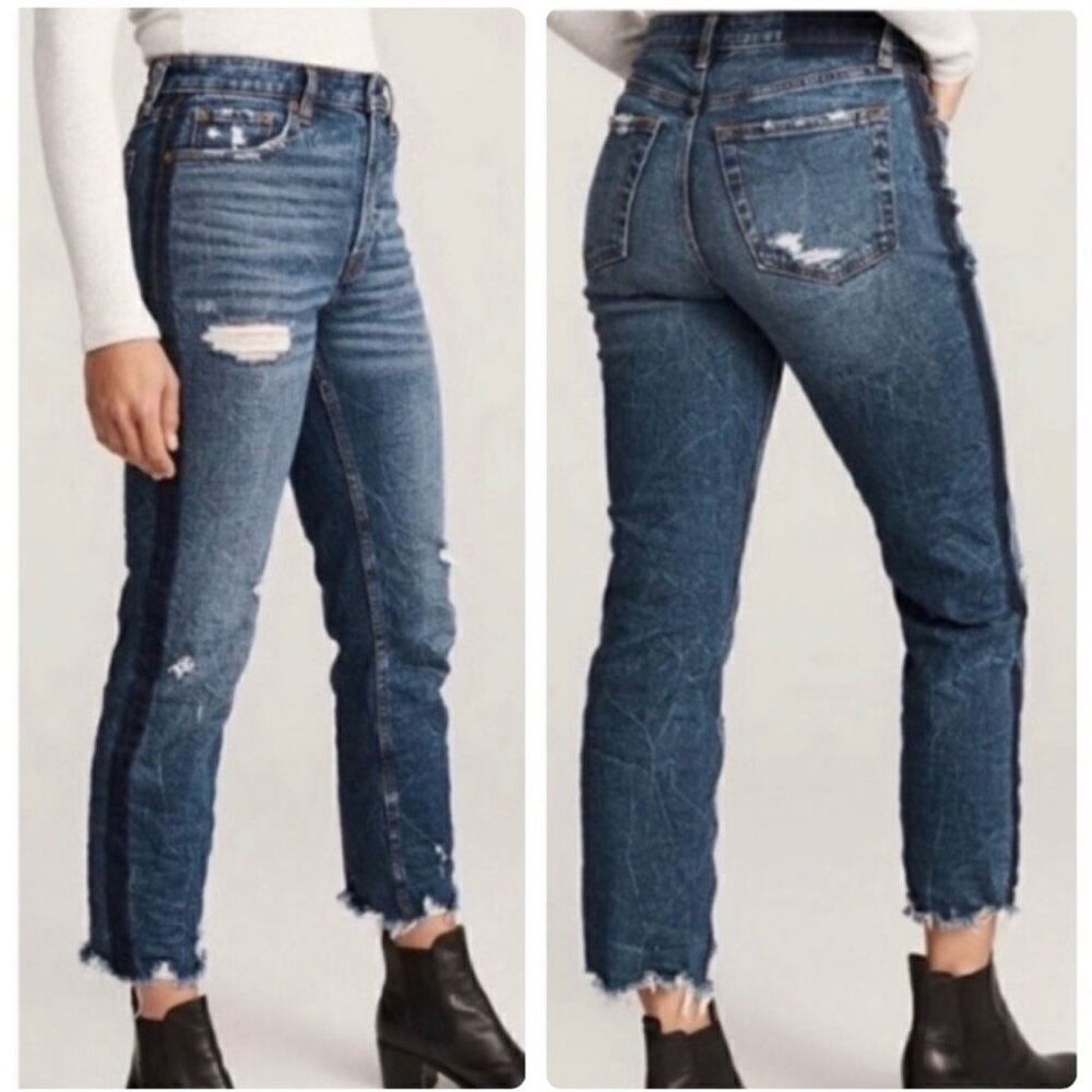 Abercrombie + Fitch Simone High-rise Ankle Straight Jeans - 25/0